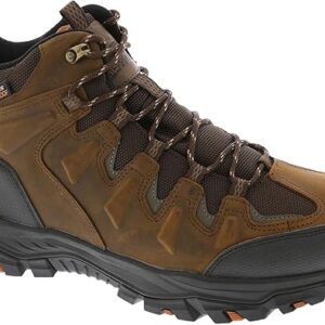 Skechers Men's USA Rickter - Branson Mid Top Waterproof Lace Up Hiker Boot waterproofed boots hiking TRAMPING